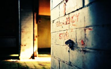 Lomo Emergency Stop Brick Wall Indoor Scene