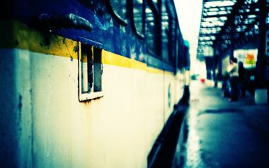 Lomo Style Vintage Train To Entrevaux France