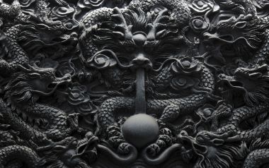 Chinese Traditional Dragon Pattern Carving Art
