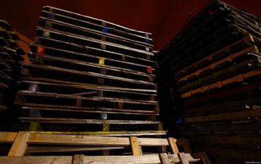 Industrial Wooden Pallets Stacked Photography