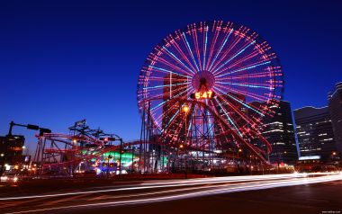 日本横滨夜景摩天轮