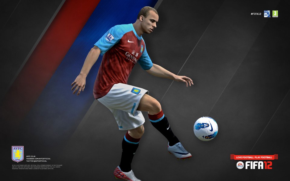 FIFA 12 Aston Villa Football Player Promotional Wallpaper