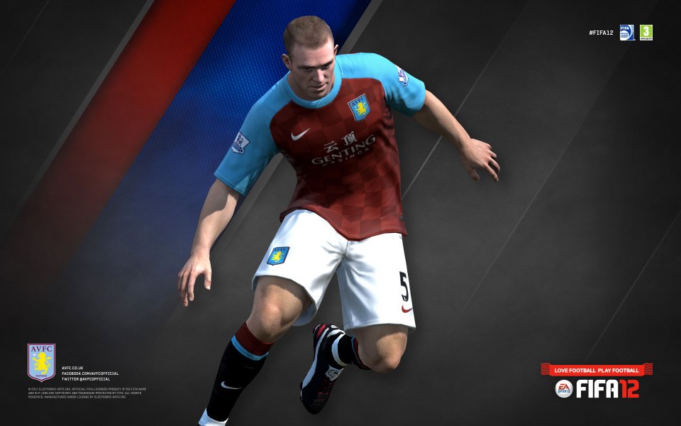 FIFA 12 Aston Villa Football Player Official Promotional Wallpaper