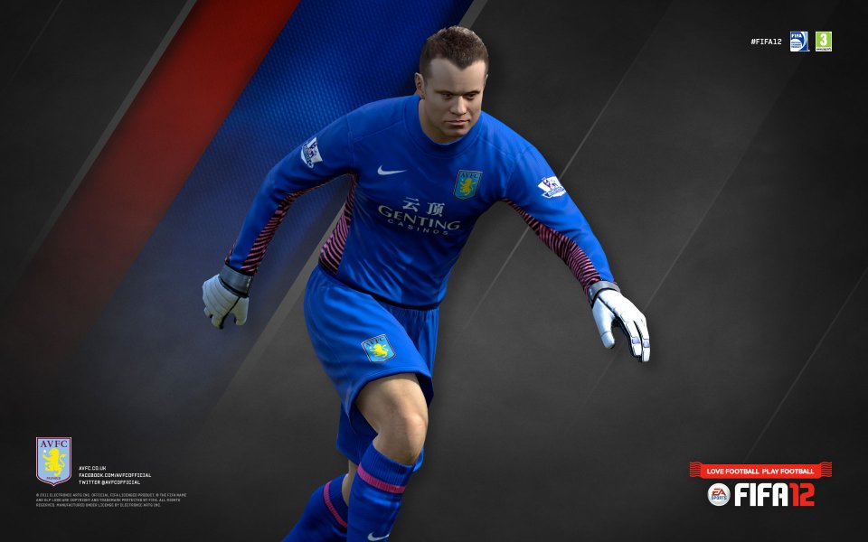FIFA 12 Aston Villa Goalkeeper Promotional Wallpaper