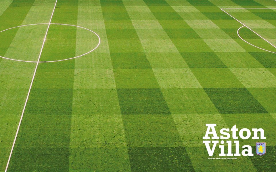 Aston Villa Football Club Green Stadium Lawn Wallpaper
