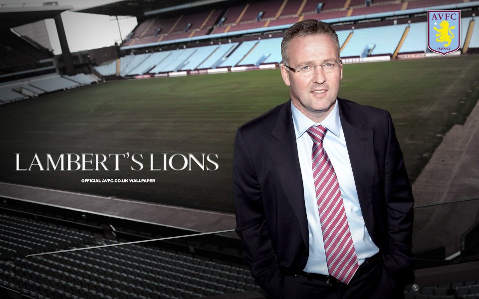 Aston Villa FC Lamberts Lions Official Wallpaper