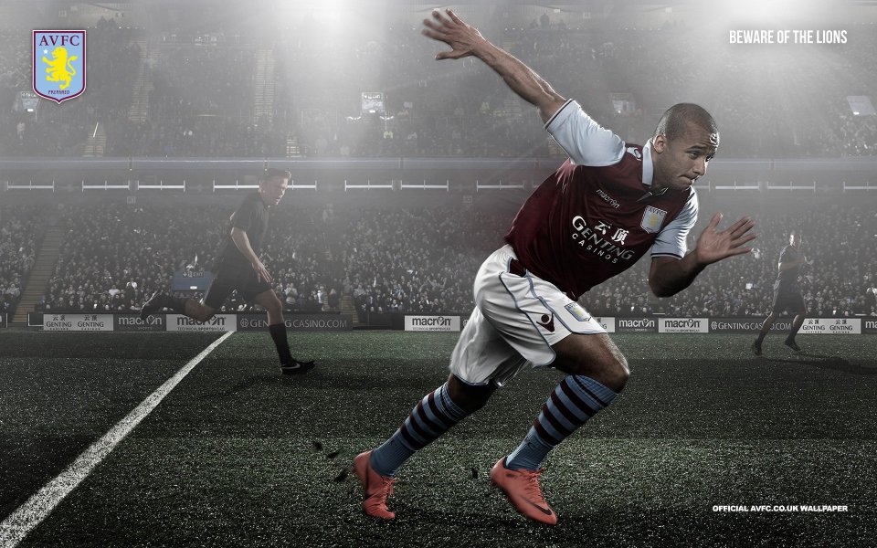 Aston Villa FC Player Action On Field