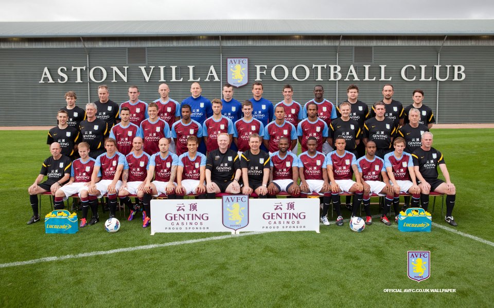 Aston Villa Football Club Official First Team Group Photo