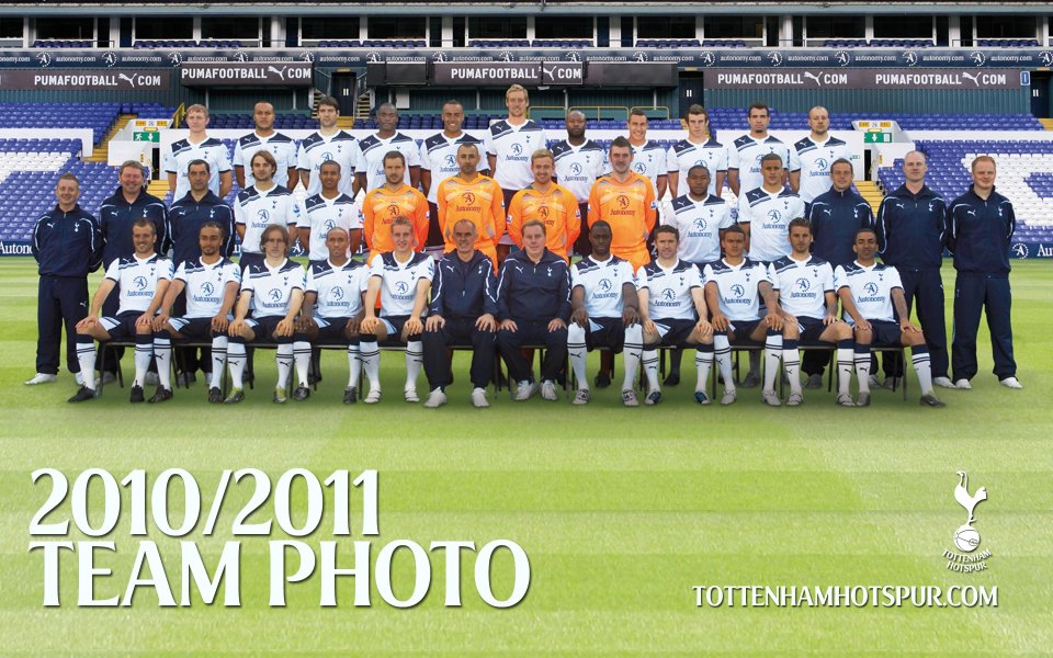 2010 2011 Tottenham Hotspur Official Team Photo