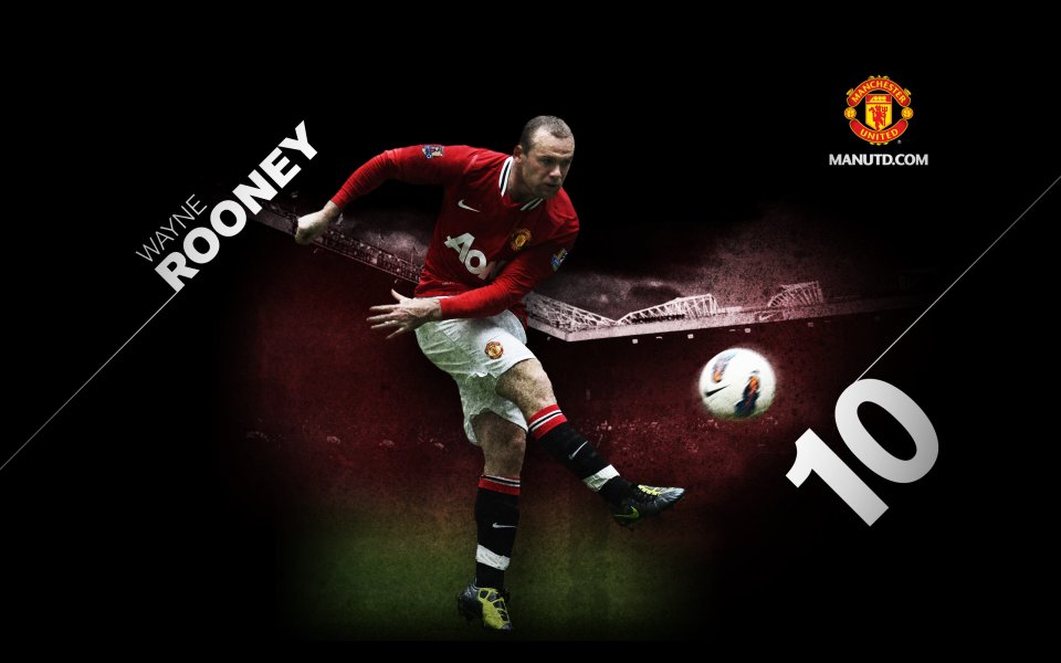 Wayne Rooney Manchester United 2011 12 Official Poster Wallpaper