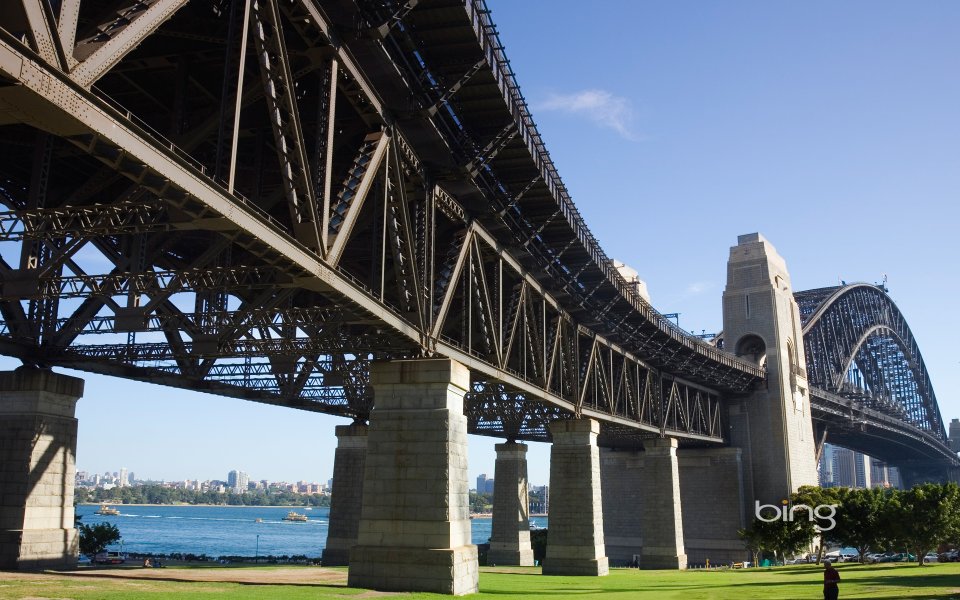 Sydney Harbour Bridge Australia Sunny Scenery