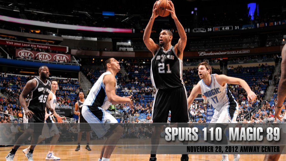 圣安东尼奥马刺vs奥兰多魔术篮球比赛（2012年11月28日，Amway Center）