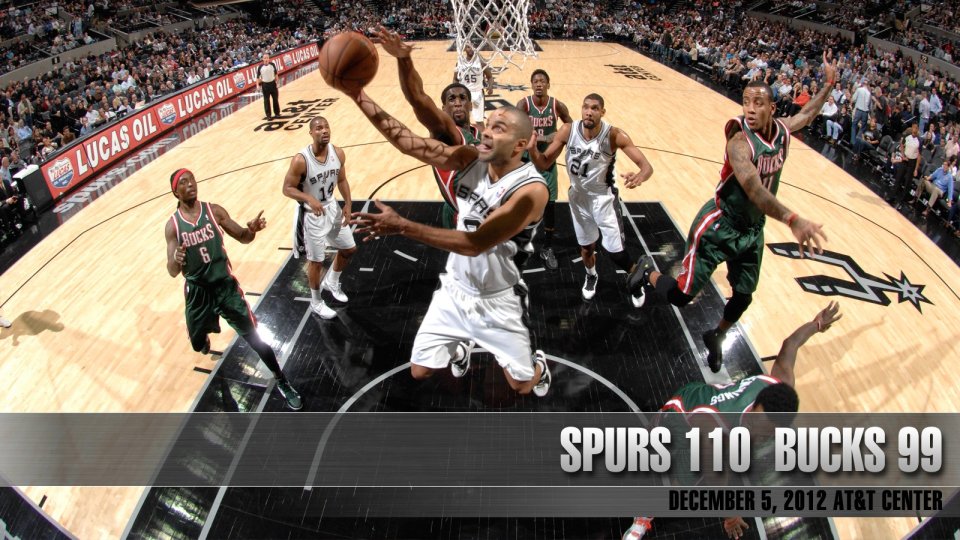 San Antonio Spurs Vs Milwaukee Bucks Basketball Game December 5 2012