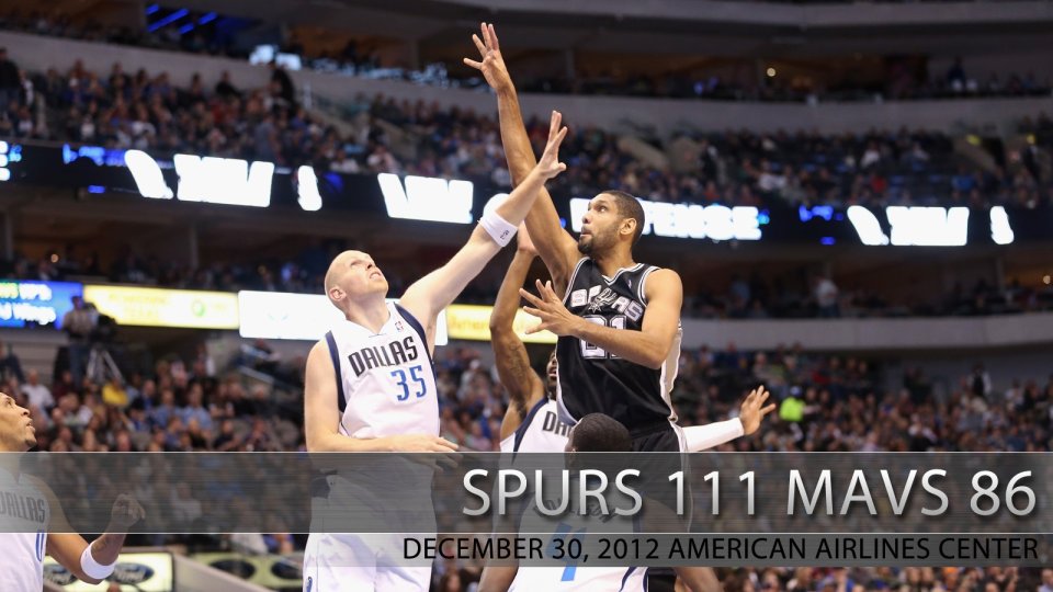 NBA圣安东尼奥马刺111-86击败达拉斯小牛比赛壁纸