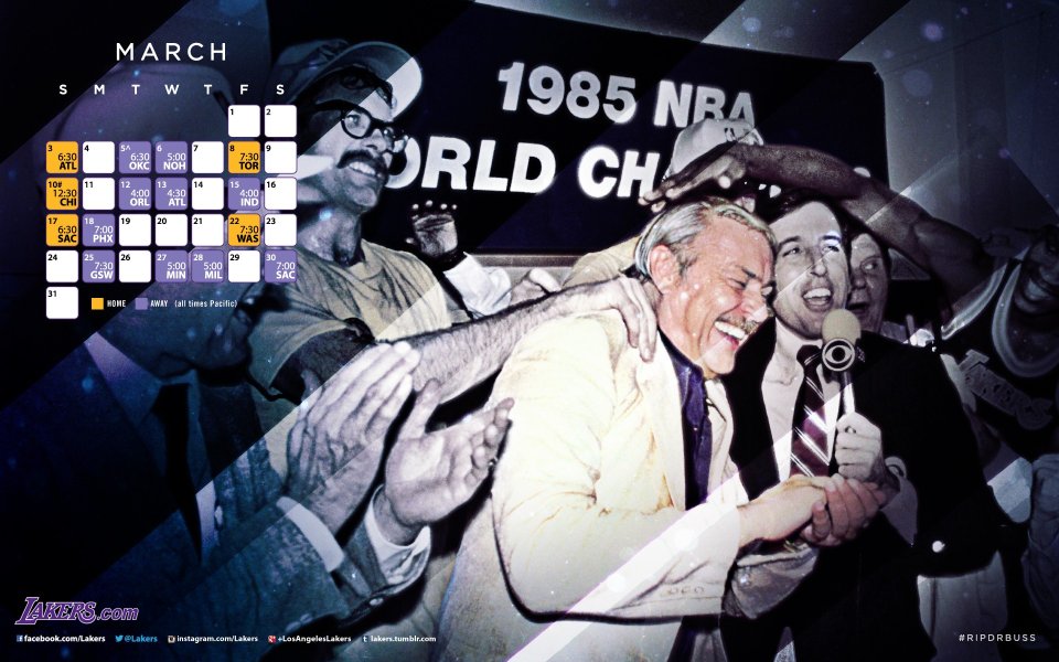 1985 Nba Championship Los Angeles Lakers Celebration March Wallpaper