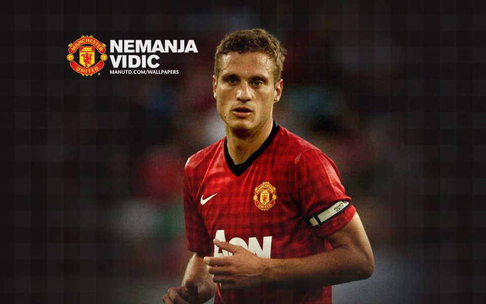 Nemanja Vidic Manchester United Official Wallpaper