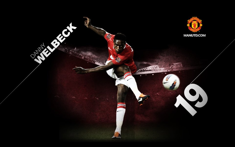 Danny Welbeck Manchester United No19 Official Sports Wallpaper