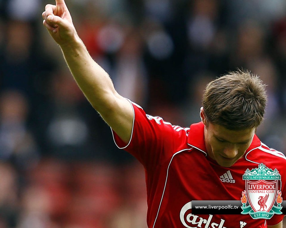 Xabi Alonso Liverpool Fc Match Celebration Moment