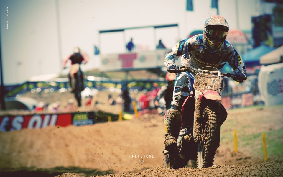 Motocross Dirt Track Racing Scene