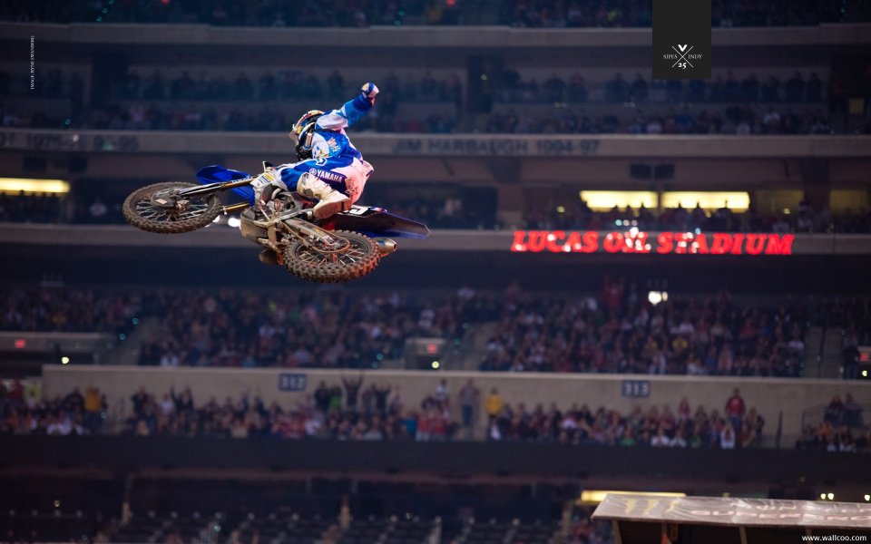 Motocross Stunt Performance Lucas Oil Stadium Indianapolis Usa