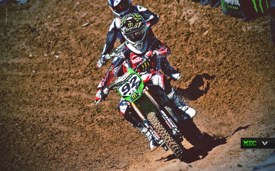 Off Road Motorcycle Dirt Track Racing Scene