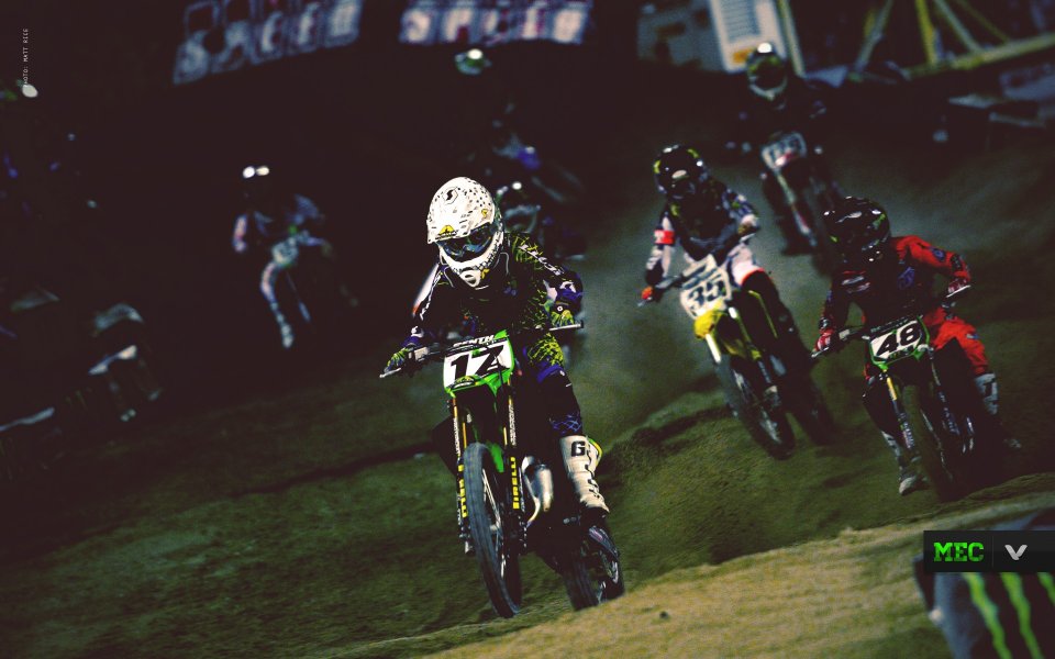 Motocross Night Race Track