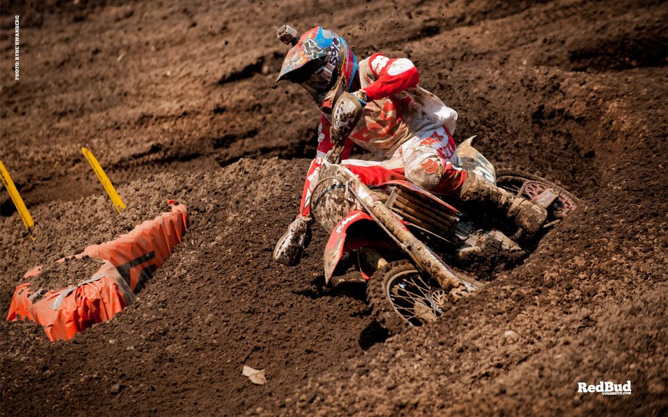RedBud Motocross Race Muddy Track