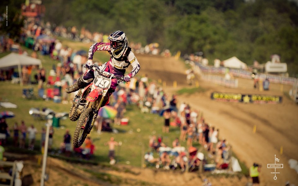 Motocross Racing Track Scene