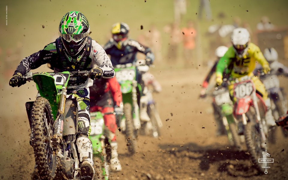 Off Road Motorcycle Racing Scene