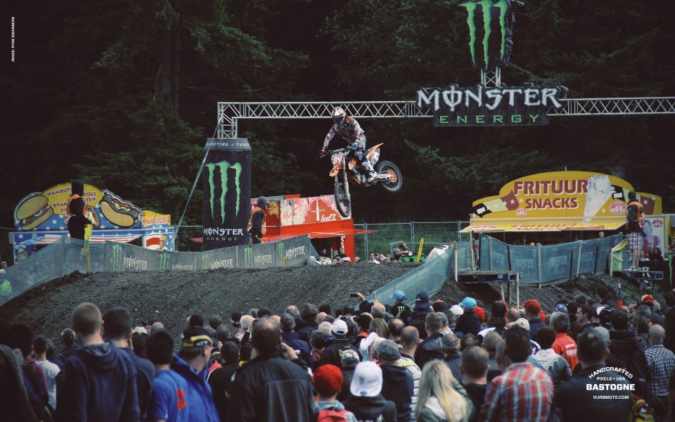 Belgian Bastogne Motocross Event Scene