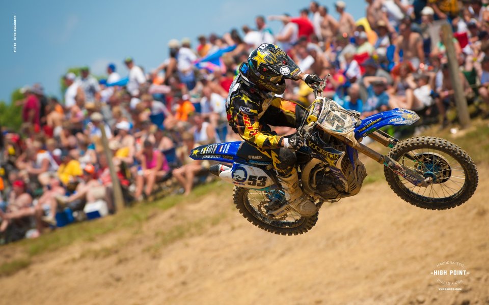 Motocross Race Scene Rider Jumping Track