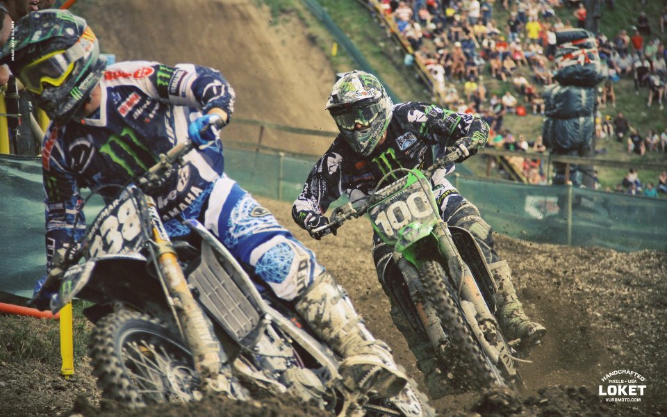 Czech Loket Motocross Dirt Track Racing Scene