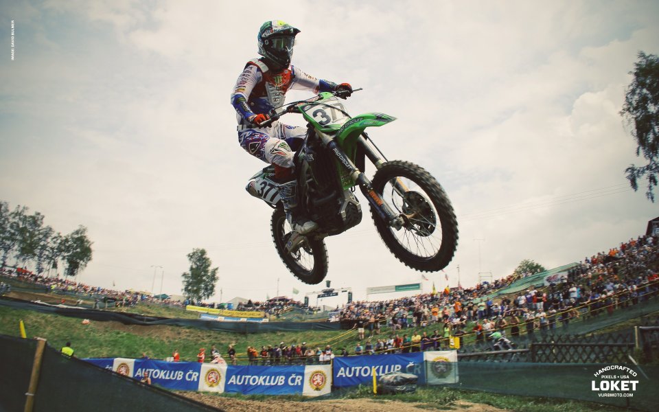 Czech Loket Motocross Rider Jumping Moment