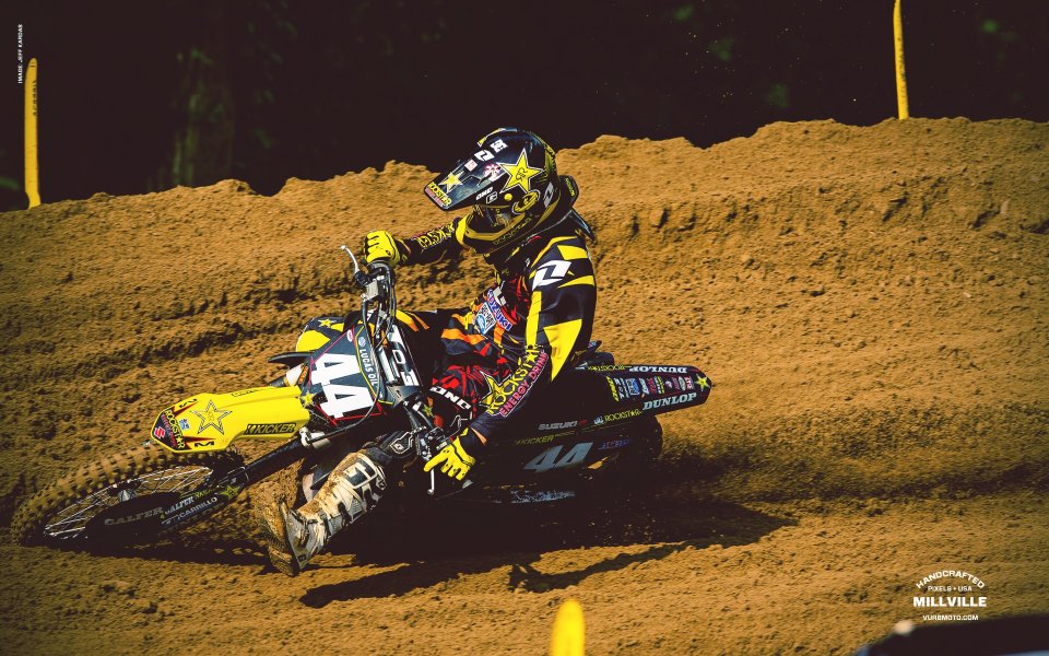 Motocross Rider Millville Speedway Race Scene