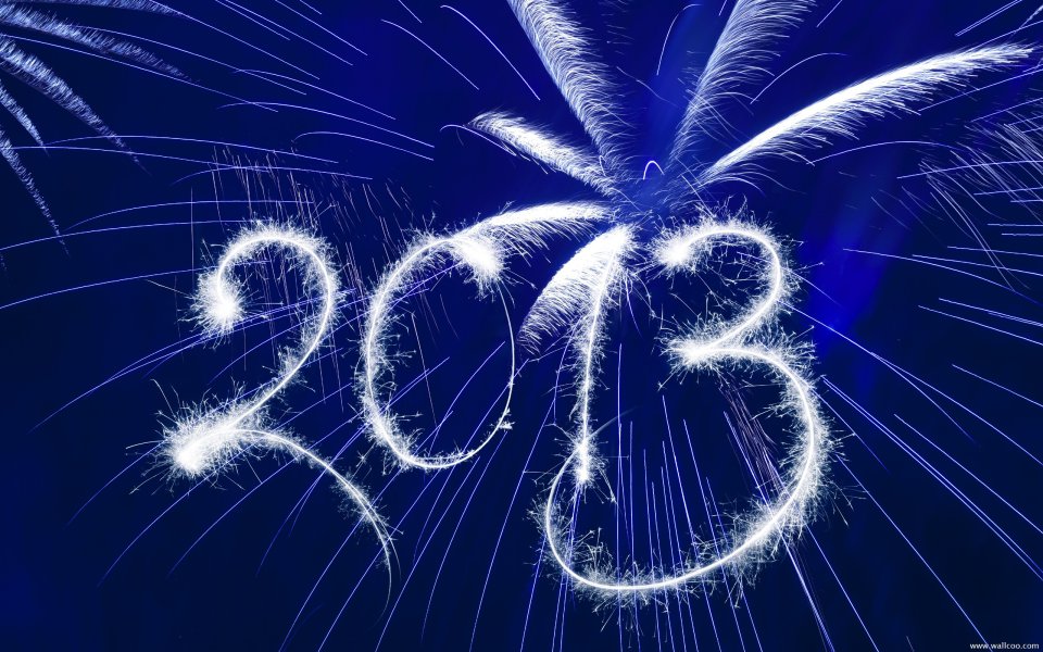 2013 New Year Fireworks Light Painting