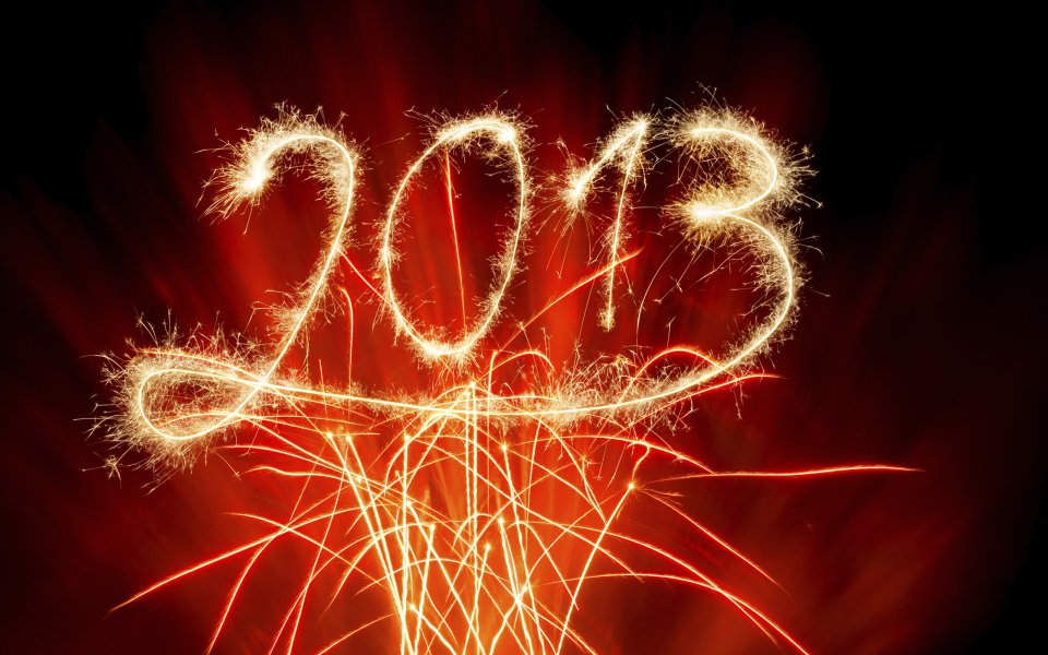 2013 New Year Fireworks Light Painting