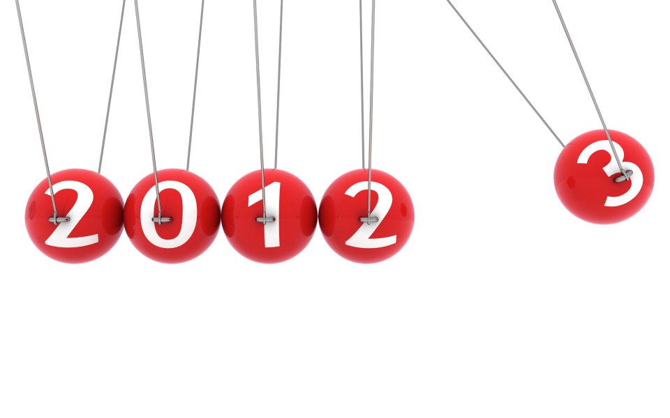 Red Newton Pendulum 2012 To 2013 New Year