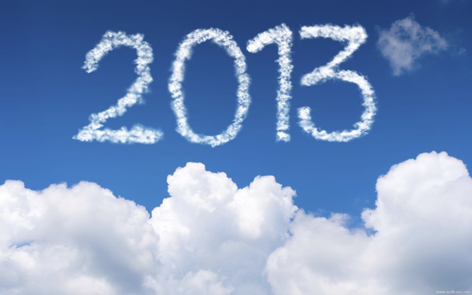 Clouds Forming 2013 In Blue Sky Wallpaper