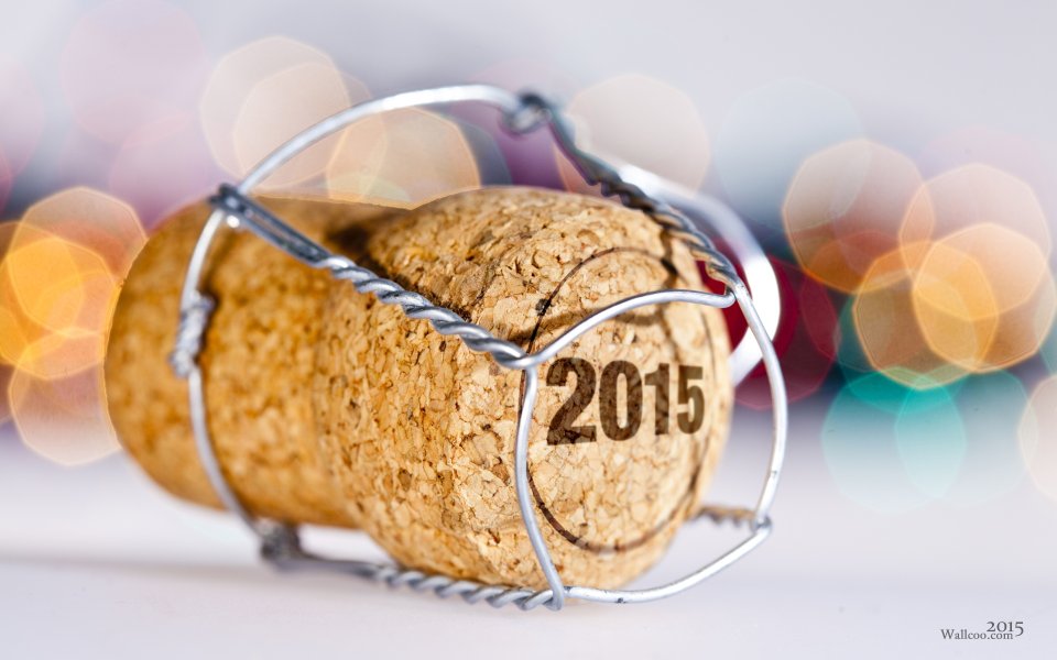 Champagne Cork 2015 New Year Celebration