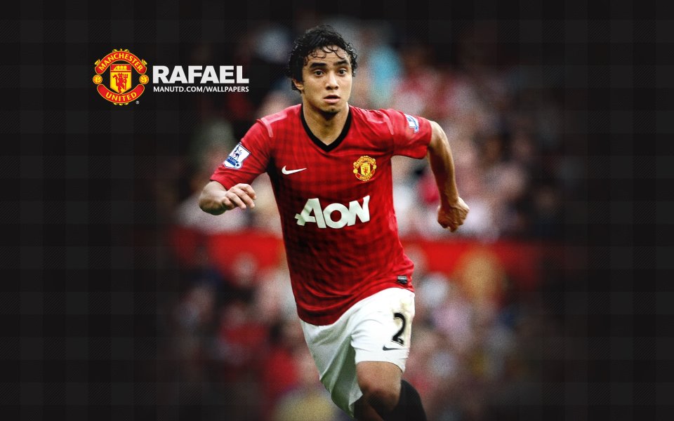 Manchester United Player Rafael In Action