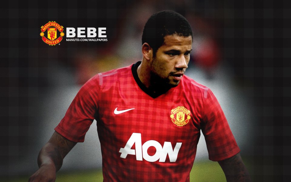 Manchester United Player Bebe Official Wallpaper