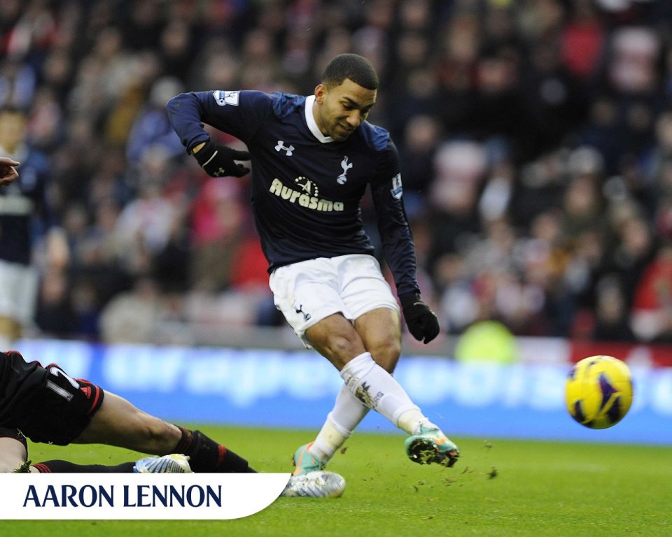 Aaron Lennon Tottenham Hotspur Football Match Moment