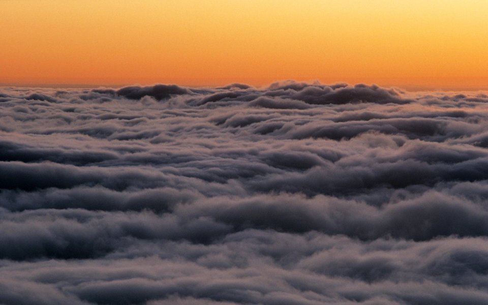 Above The Cloud Bank Sunset