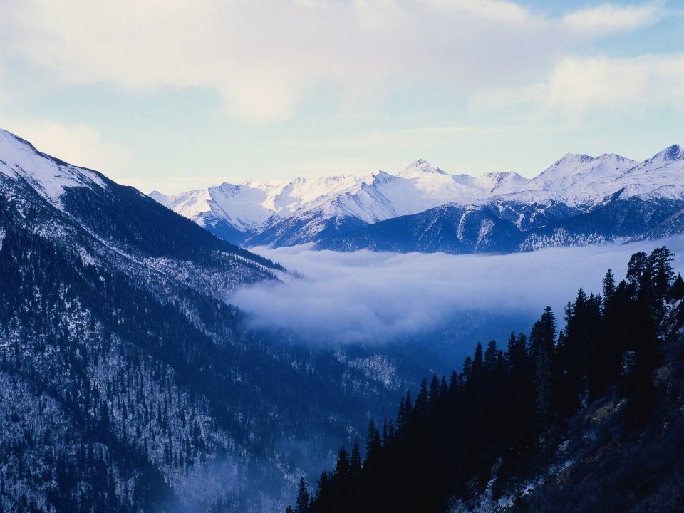 China Winter Snow Mountain Sea Of Clouds Natural Scenery