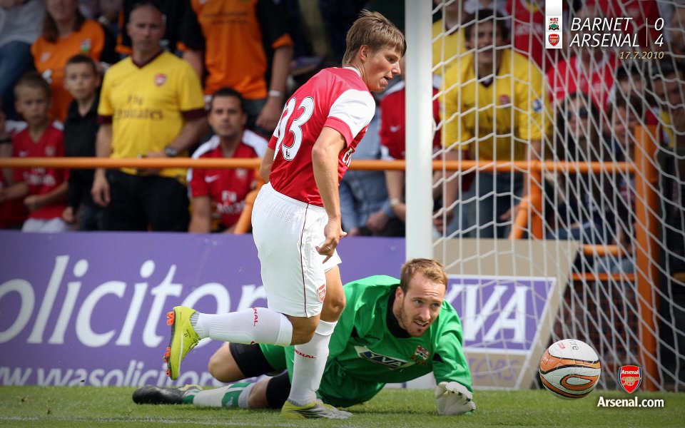 Arsenal Football Match Player Shooting Goalkeeper Diving