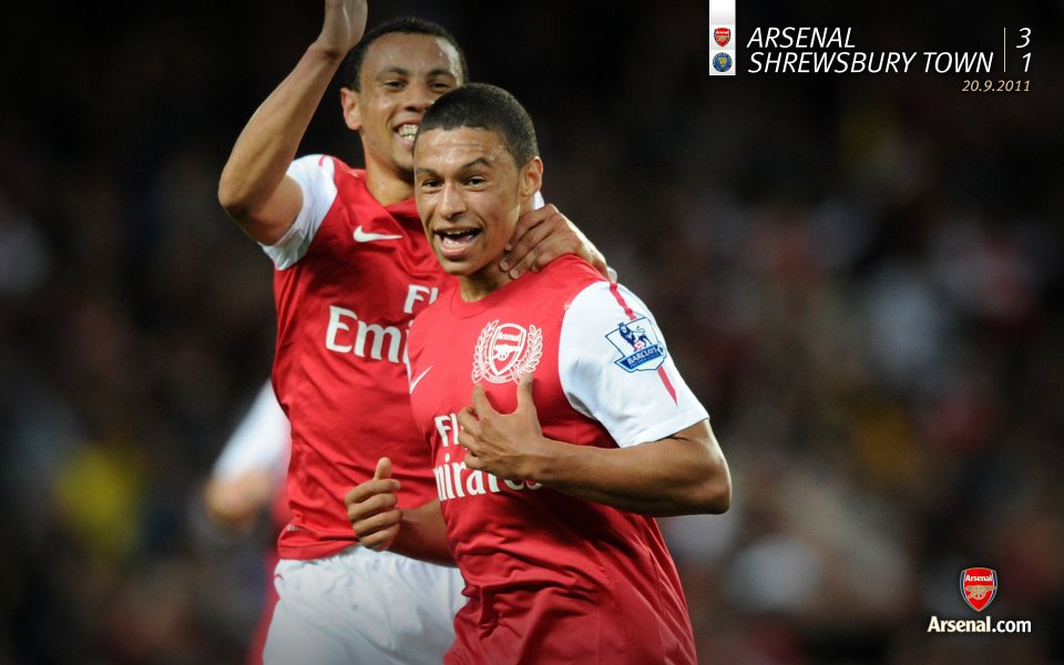 Arsenal Players Celebration During Match