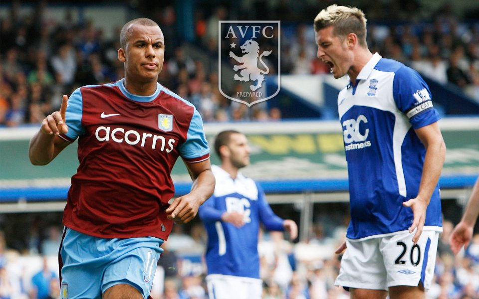Aston Villa Vs Birmingham City Football Match Scene