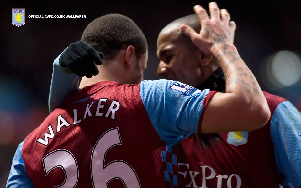 Aston Villa Player Walker Celebration Moment