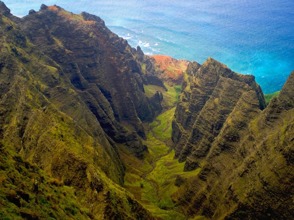 Awapuhi Trail Kauai Hawaii Coastal Canyon Landscape