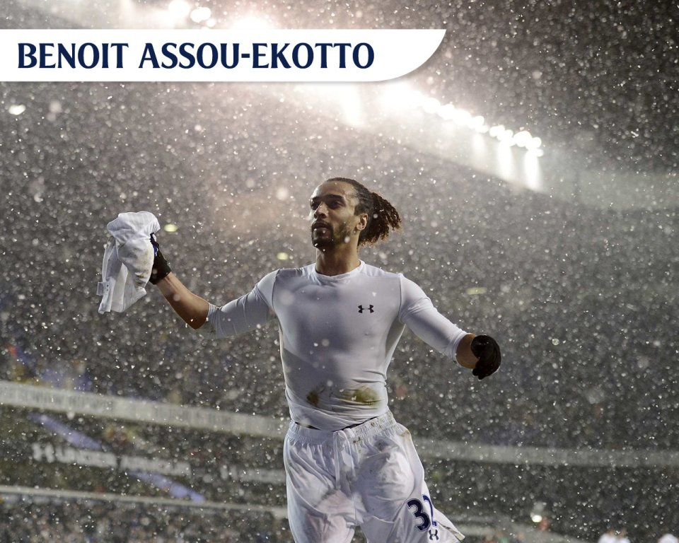 Benoit Assou Ekotto Football Player In Snowy Stadium